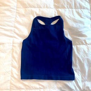 Free People Navy Crop Top
